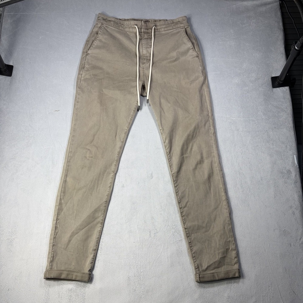 Paige Christy Pant Women's Size 34 Brown Drawstring Elastic Cuffed - Picture 1 of 12